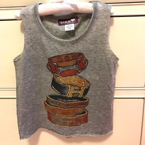 EUC Hermès bangles design girls sleeveless shirt